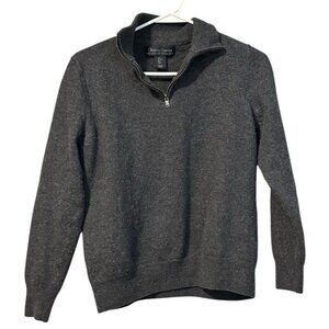 Christian Lacroix mens‎ 100% extra fine merino wool quarter zip sweater Sz Large